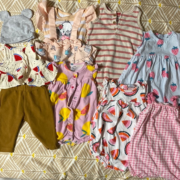 Other - Baby Girl (7 pack) 3-6 Months Cute Summer Dresses/ Jumper/ Matching